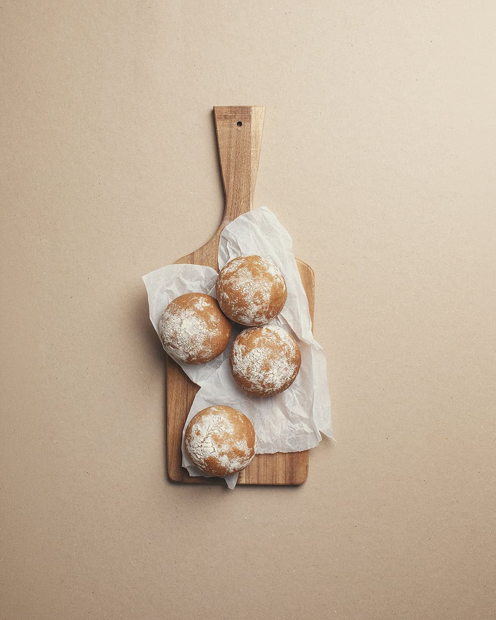 მრგვალი პური ჭვავის ფქვილით 70გრ